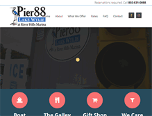 Tablet Screenshot of pier88yachtclub.com